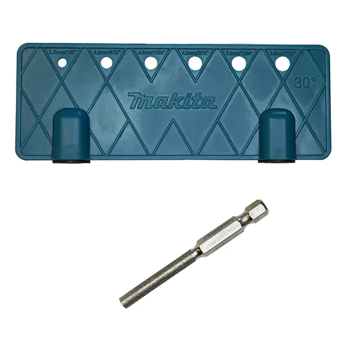 Makita D-75633 Kreipiančiosios plokštelės ir deimantinės dildės komplektas, 4,8 mm image 1