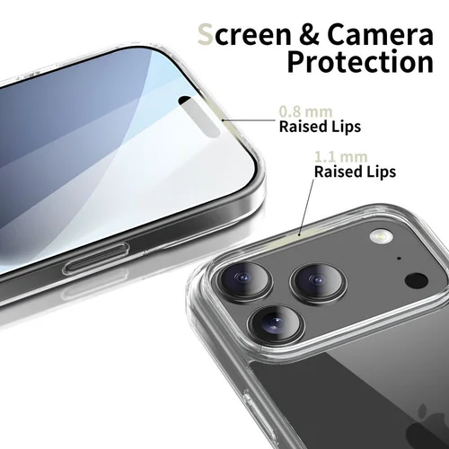 Tech-Protect FlexAir hibridinis dėklas iPhone 17 Pro, skaidrus image 3