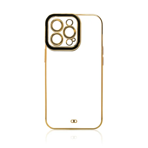 Fashion Case iPhone 13 Pro Max dėklas su auksiniu rėmu image 3