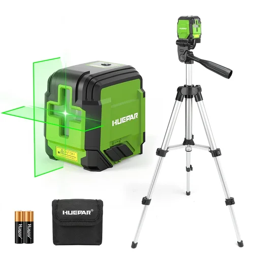 Huepar GK011DGTP žalias lazerinis nivelyras su trikoju image 1