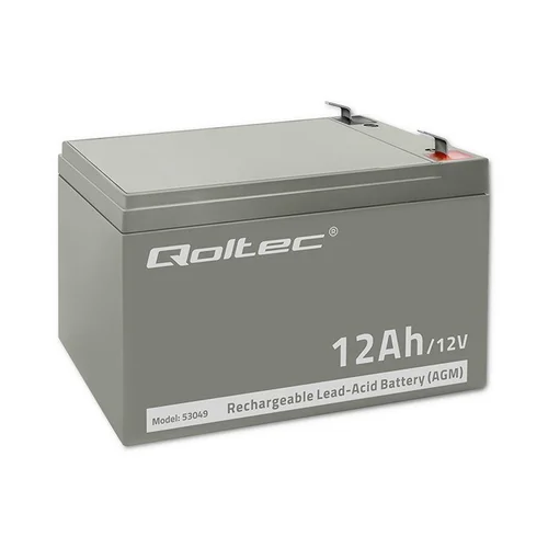Qoltec 53049 AGM akumuliatorius 12 V 12 Ah image 1