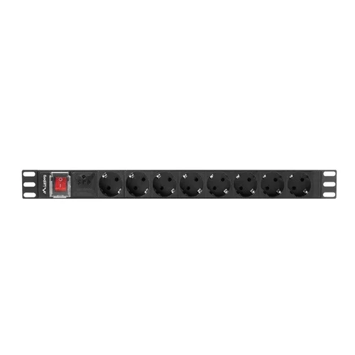 LANBERG 19 col. PDU 1U, 8× Schuko, 16 A image 2