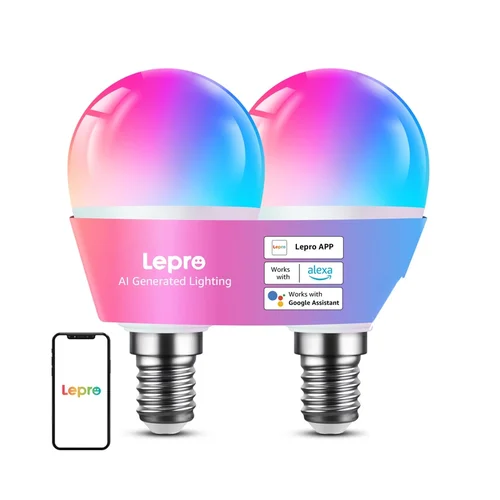 LEPRO BP1-2 E14 LED lemputės, 470 lm, 2 vnt. image 2