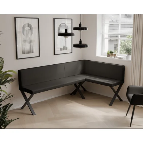 VERO X virtuvinis kampas 142 × 196 cm, juodas image 2