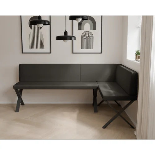 VERO X virtuvinis kampas 142 × 196 cm, juodas image 3