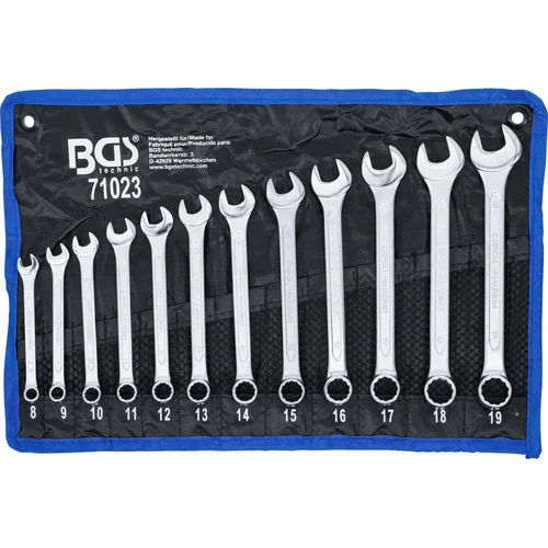 BGS technic 71023 kombinuotų raktų rinkinys, 8–19 mm, 12 vnt. image 1