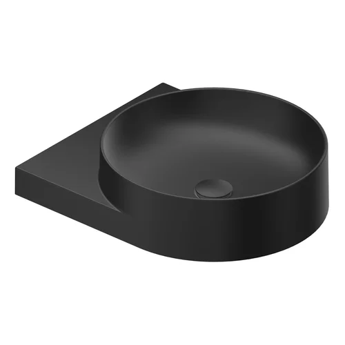 RAVAK Yard 40 keraminis praustuvas, 40×50 cm, Juoda matinė image 1