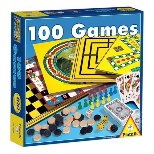 Piatnik 100 GAMES stalo žaidimų rinkinys (LT) image 1
