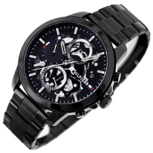 TOMMY HILFIGER Henry 1710478 vyriškas laikrodis, juodas image 1