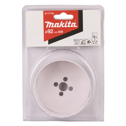Makita D-17136 HSS Bi-Metal gręžimo karūna 92mm image 2