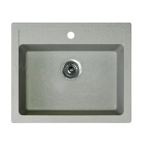 AQUALINE Quadro Akmens masės plautuvė 60x50 cm Smėlio spalva image 1
