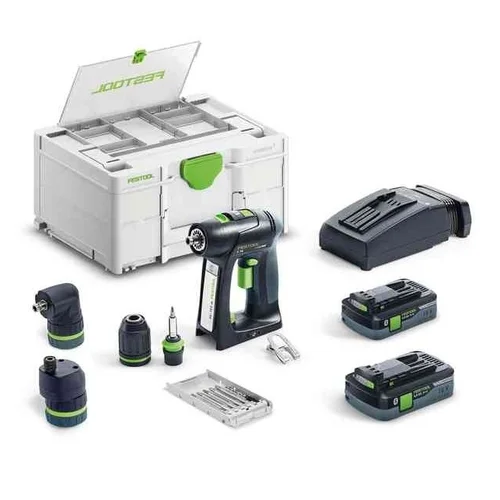 Festool C 18 HPC 4,0 I-Set, 18 V, 2×4,0 Ah image 1
