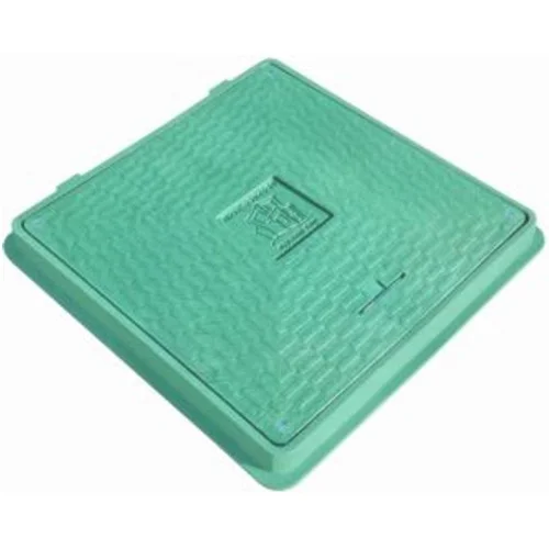 Kvadratinis kanalizacijos liukas 650x650 mm A15, žalias image 1
