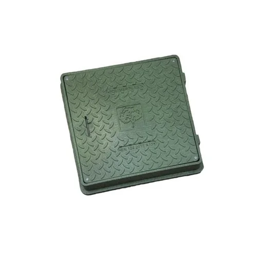 Kvadratinis kanalizacijos liukas 650x650 mm A15, žalias image 2