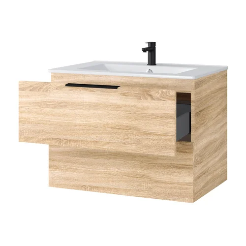 Riva SA700-6 vonios spintelė su praustuvu – Sonoma Oak image 2