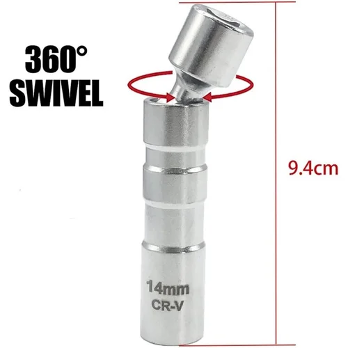 CHANGLU TOOLS 3/8" Universali žvakių galvutė (12-kampė) 14 mm image 3