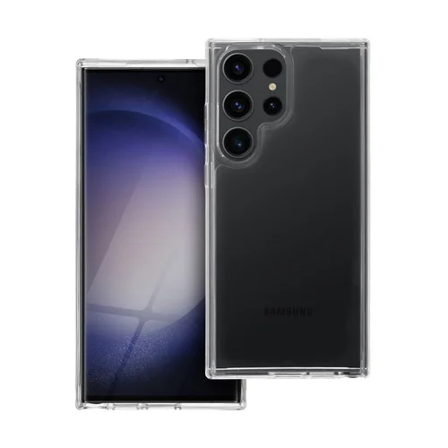 Samsung S23 Ultra hibridinis dėklas, skaidrus image 1