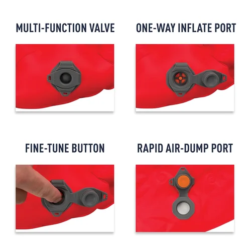 SEA TO SUMMIT Comfort Plus XT Insulated Mat – Stačiakampis Didelis Raudonas image 2