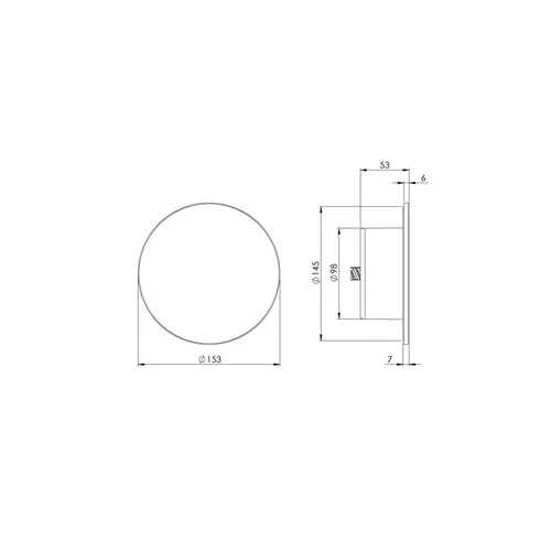 Europlast difuzorius 100 mm plastikas baltas image 2