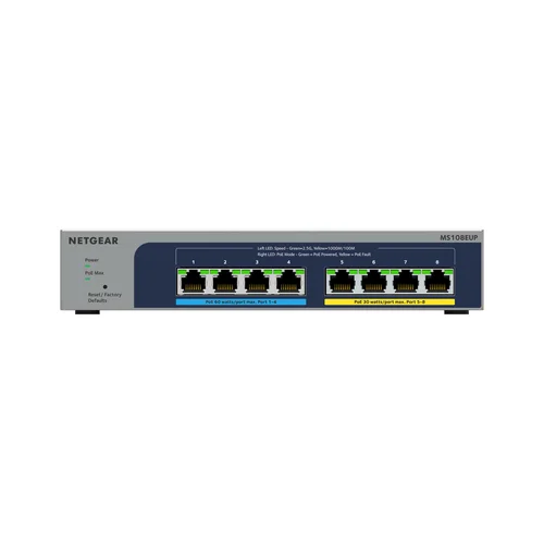 NETGEAR 8 prievadų Ultra60 PoE++ 2,5G jungiklis, pilkas image 1
