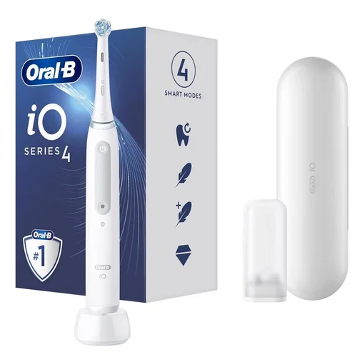 Oral-B iO Series 4 Elektrinis Dantų Šepetėlis Baltas image 1