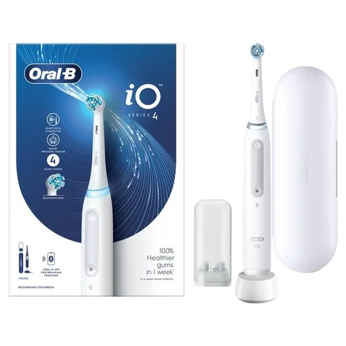 Oral-B iO Series 4 Elektrinis Dantų Šepetėlis Baltas image 3