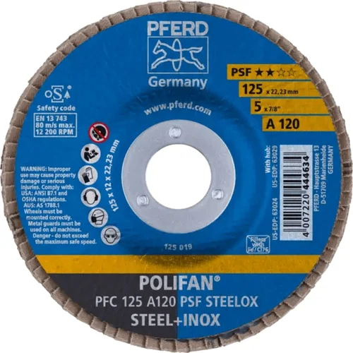 PFERD PFC125 A PSF 120 šlifavimo diskas image 1