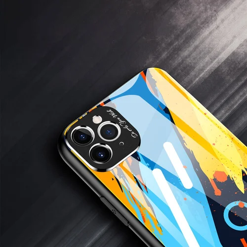 Dėklas iPhone 11 Pro Max, raštas 2, 9H stiklas image 3