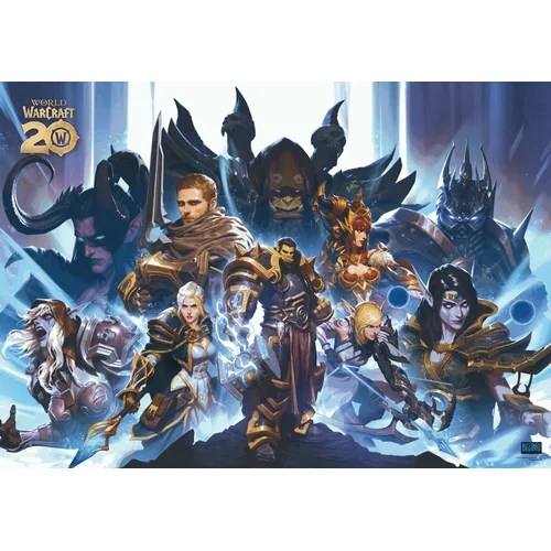 Good Loot Gaming World of Warcraft 20-ojo jubiliejaus dėlionė, 1000 vnt. image 2