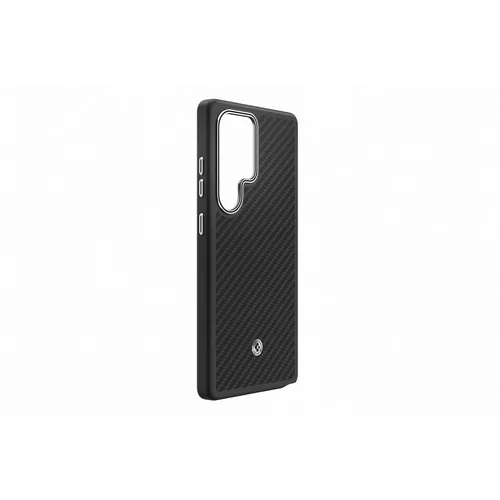 FPS938PGABW Enzo Aramid Dėklas Samsung Galaxy S25 Ultra Juoda Sidabrinė image 3