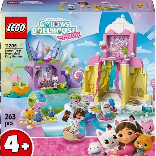 LEGO Sweet Treat Mountain & Kitty Garden 11205, 263 dalių image 1