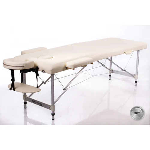 RestPro ALU M2 sulankstomas masažo stalas, kreminis image 1