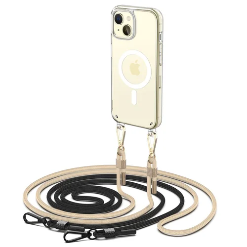 Tech-Protect FlexAir Chain MagSafe dėklas iPhone 15, juodas / bežinis image 1