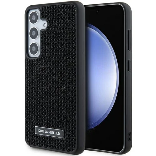 Karl Lagerfeld Kristalų Logo dėklas Samsung Galaxy S24, juodas image 1