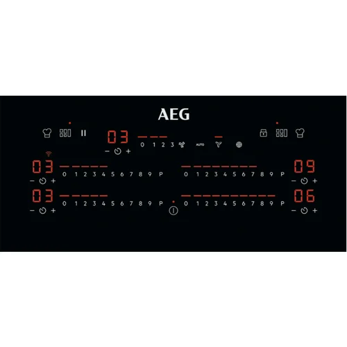 AEG CCE84779FB įmontuojama indukcinė kaitlentė su garų rinktuvu image 3