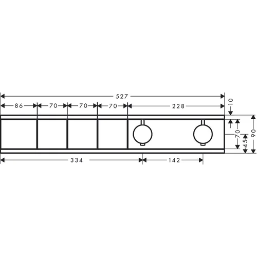 Hansgrohe RainSelect 15381000 Termostatinis maišytuvas Chromo image 2