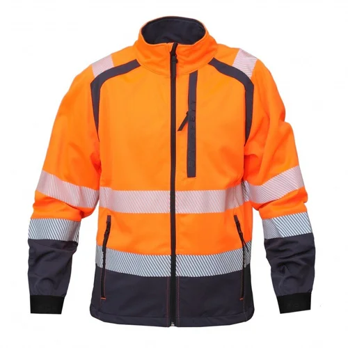 BoSafety JK-ORLANDO2-C2-0311 Softshell švarkas 4XL Hi-Vis Geltona/Juoda image 1