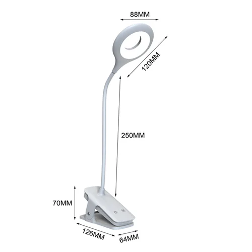 Wozinsky WLBK-01 LED lempa su spaustuku, balta image 2