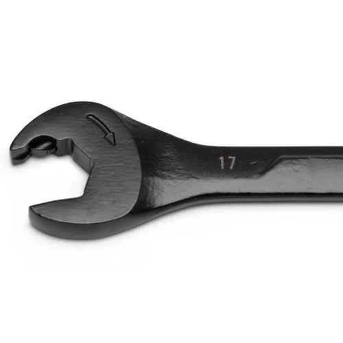 SATA SPLINE raktų su atvira terkšle rinkinys 7vnt. (8–17 mm) Juodi image 3