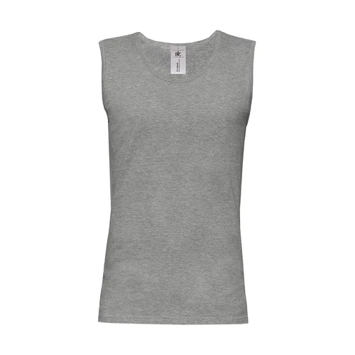 B&C TM200 be rankovių vyriški marškinėliai - M, Sport Grey image 3