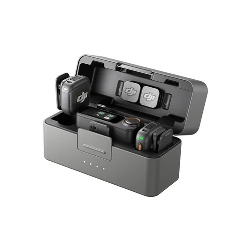 DJI MIC 3 mikrofonas (2TX+1RX+Dėklas) image 1