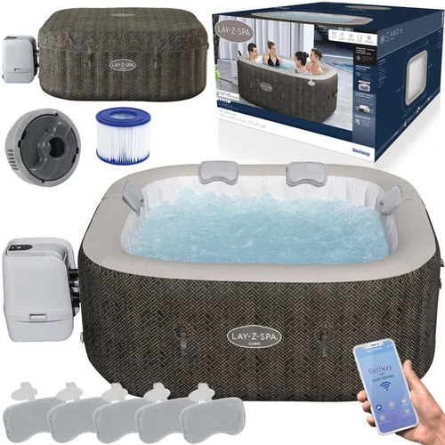 Bestway Lay-Z-Spa Cabo HydroJet 6 6001R, WiFi, 4–6 asmenims image 1