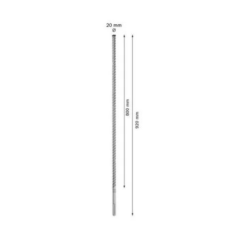 Bosch SDS-max-8X grąžtas betonui, 20x800x920 mm, 2608900231 image 2