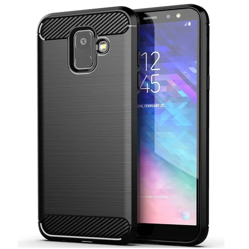 KARBONO dėklas Samsung Galaxy A6 (2018), juodas image 1
