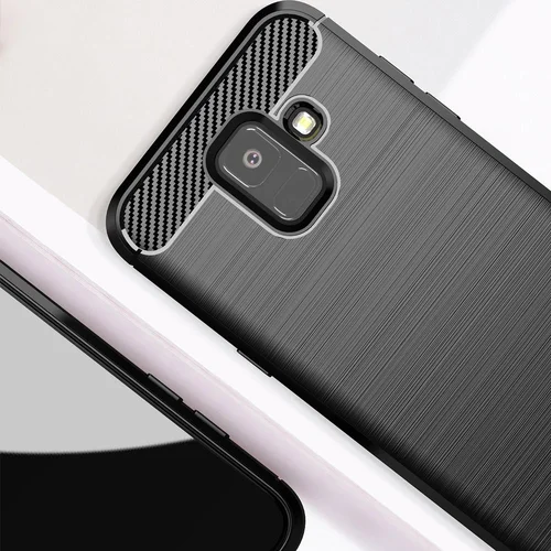 KARBONO dėklas Samsung Galaxy A6 (2018), juodas image 2