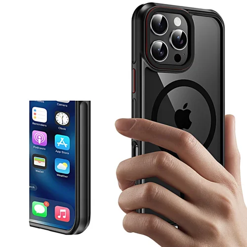 Tech-Protect MagHybrid MagSafe dėklas iPhone 16 Pro, juodas image 2