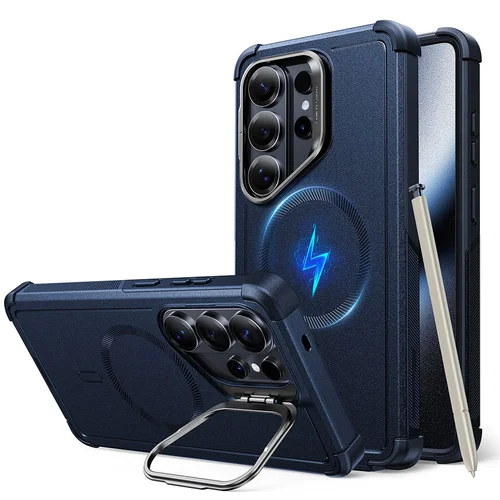 ESR Cyber Tough Kickstand MagSafe dėklas Galaxy S26 Ultra, tamsiai mėlynas image 1