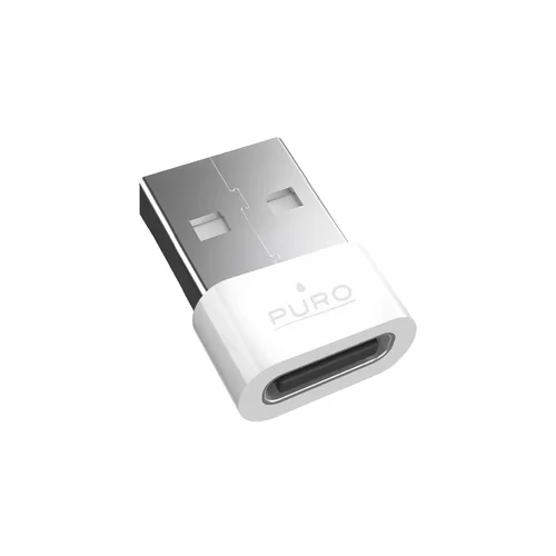 Puro USB-C–USB-A adapteris, baltas image 1