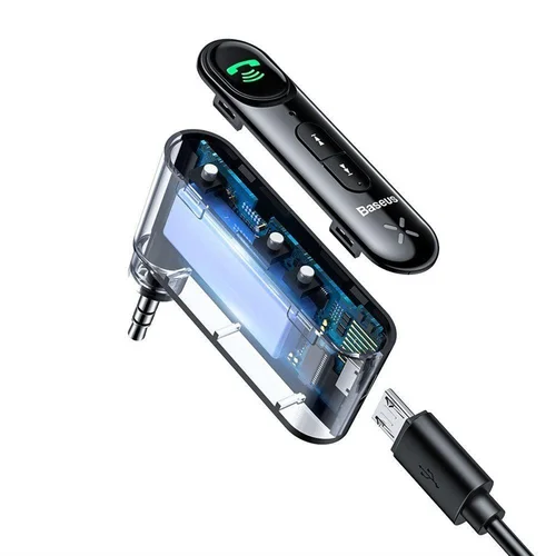 BASEUS adapteris, 3,5 mm, Bluetooth, juodos spalvos image 3