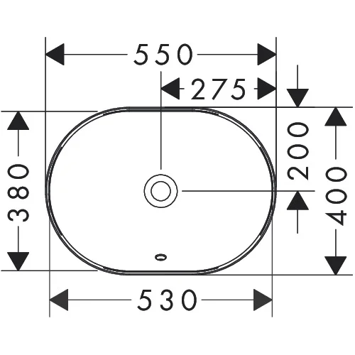 Praustuvas Hansgrohe Xuniva U 60157450 550x400x45 mm image 2